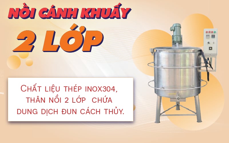 nồi nấu cánh khuấy